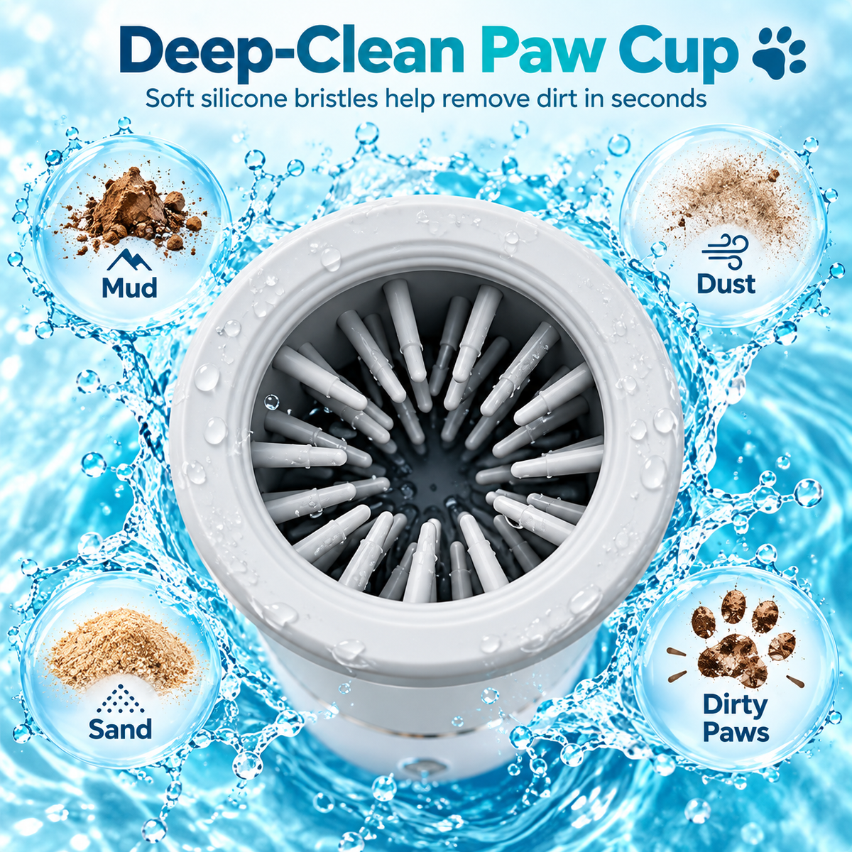 Automatic Pet Paw Cleaner for Dogs and Cats